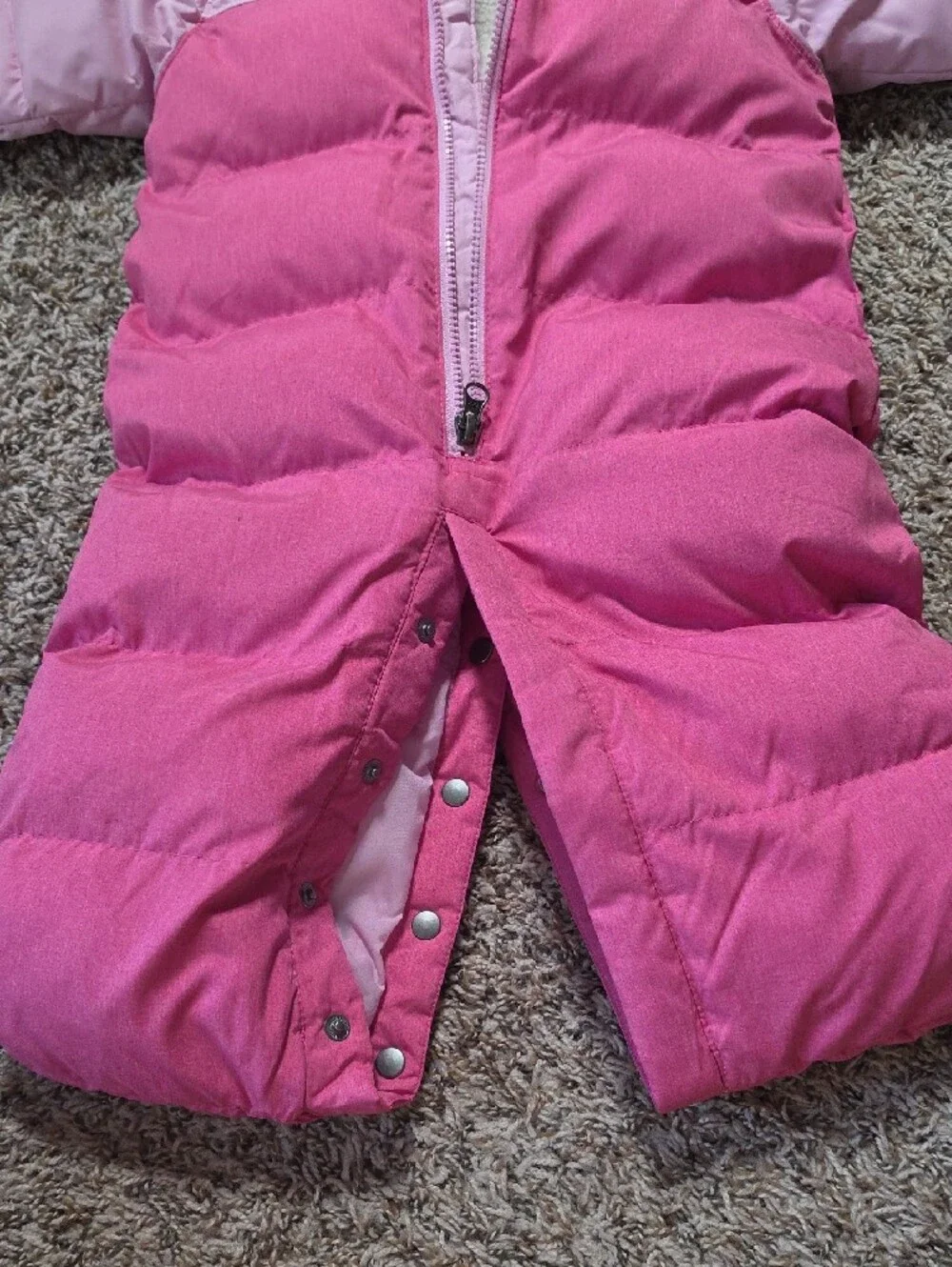 Columbia Pink Two-Tone Infant Outdoor Bunting